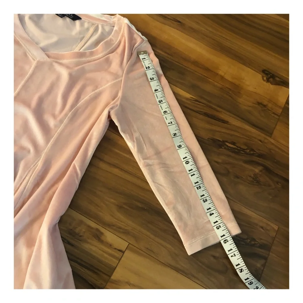 1990’s Pink Velvet Skater Dress Long Sleeved by Chadwick’s of Boston, Small‎